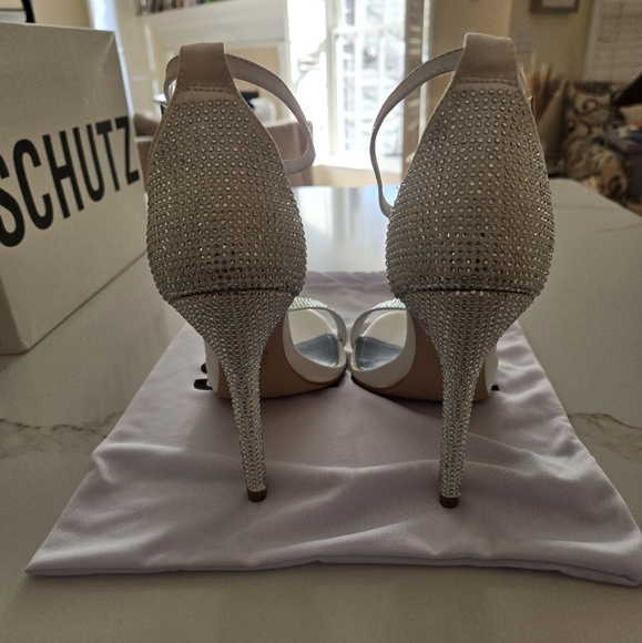 SCHUTZ Rhinestone Heeled Sandals - Picture 9 of 10